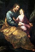 HERRERA, Francisco de, the Elder St Joseph and the Child sr Spain oil painting artist